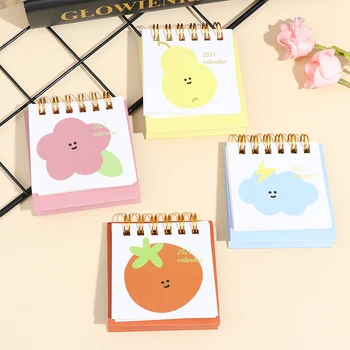 

Mini Desk Calendar 2020 2021 Creative Desktop Ornaments Portable Work Note Calendar New Year Plan Schedule Back To School