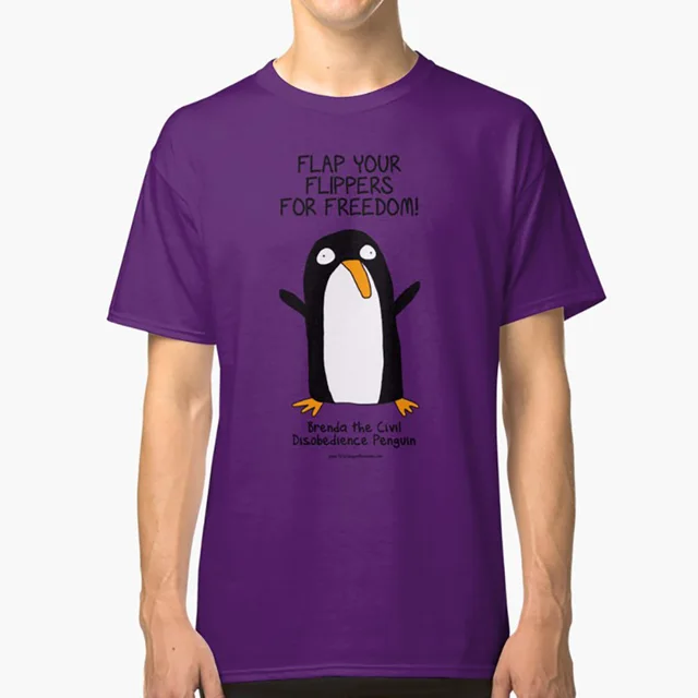 Civil Disobedience Penguin T Shirt 