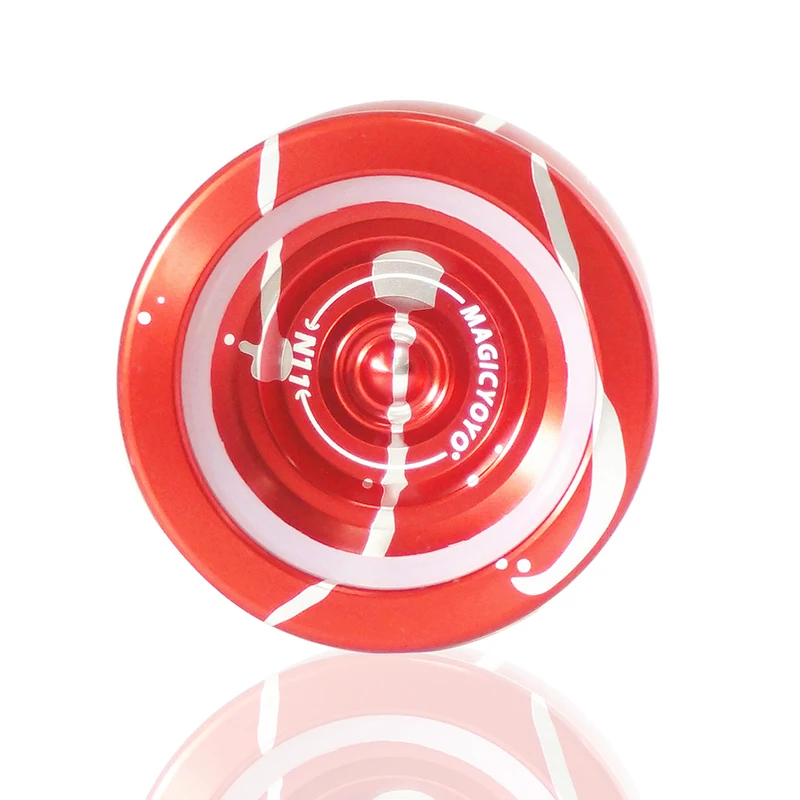 MAGICYOYO N11 металлическая белая вода zero тип A площадь дизайн супер сильный холостой Профессиональный Йо-Йо детские игрушки - Цвет: red