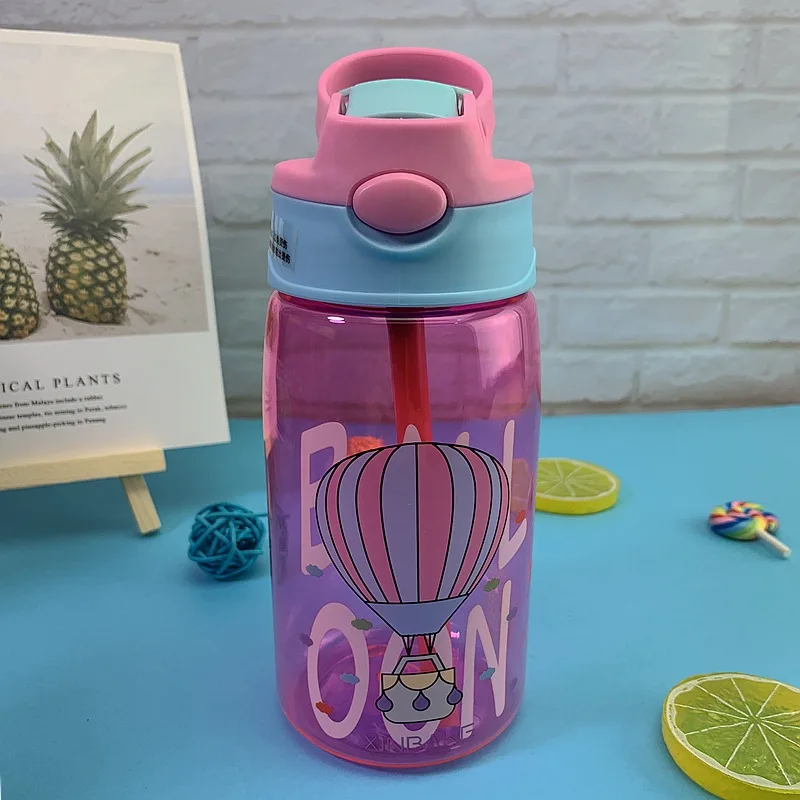 Kids Water Sippy Cup Creative Cartoon Baby Feeding Cups with Straws Leakproof Water Bottles Outdoor Portable Children's Cups