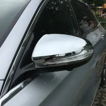 

Auto Modified Rearview Mirror Cover Decorative protective Stickers 0413 Silver For Mercedes E/GLC/C/S