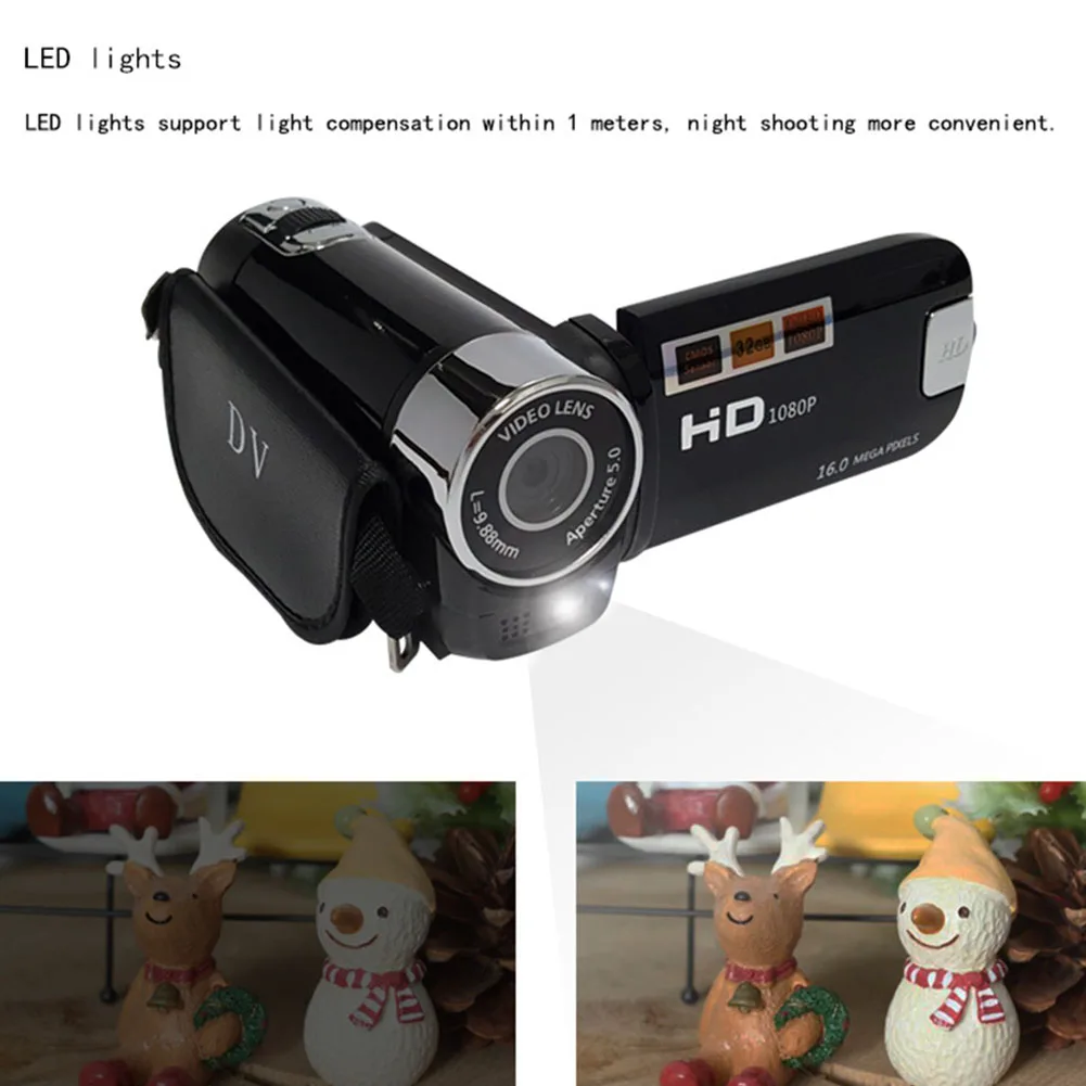 1080P подарки Высокое разрешение тайм селфи Портативный видео запись ночного видения Цифровая камера Wifi DVR съемка анти-встряхивание ясно
