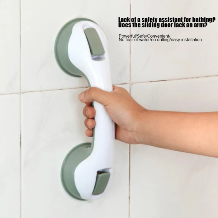 Поручень на присоске для ванной комнаты, нескользящая безопасная рукоятка для рук, поддерживающая балансировочную стойку, ручка для ванной THIN889