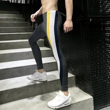 Новинка, компрессионные штаны для бега, мужские спортивные Леггинсы, спортивная одежда для фитнеса, длинные брюки, штаны для тренировок, обтягивающие леггинсы