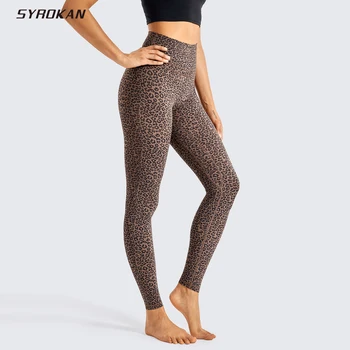 

SYROKAN Women's Buttery Soft Full-Length Yoga Athletic Leggings Naked Feeling High Waisted Workout Pants -28 Inches