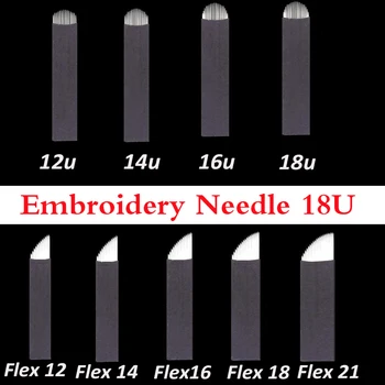

Microblading Needles Nano 18U Permanent Makeup Blade Eyebrows Lip Tattoo Piercing Needle Microblade For Manual Embroidery Pen