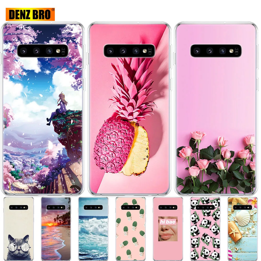 Чехол для Samsung Galaxy S10 силиконовый мягкий чехол из ТПУ телефона E Plus G975F S 10