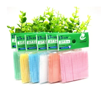 

200PCS Disposable Plastic Tooth Floss Hygiene Dental Floss Interdental Toothpick Healthy for Teeth Cleaning Oral Care