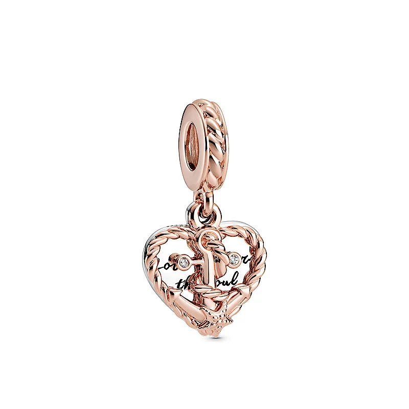 Genuine 925 sterling silver marine animal hanging bead pendant suitable for original Pandora bracelet ladies fashion jewelry