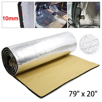 

X Autohaux 394mil 10.76sqft Car Roof Firewall Heat Sound Deadener Insulation Mat 79" x 20"
