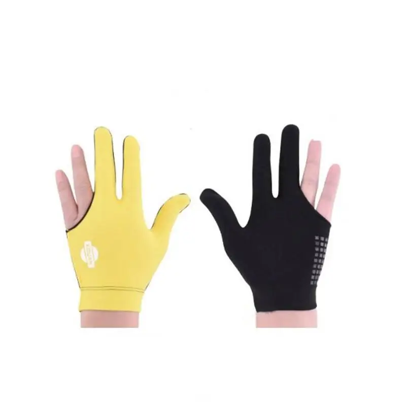 HobbyLane Snooker Billiard Glove Embroidery Gloves Left Hand Three Finger Smooth Biliardo Billar Guanti Billiard Accessory