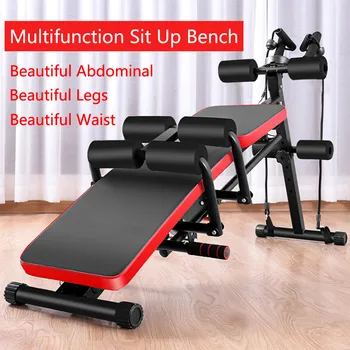 

8 IN 1 Abdominal Trainers Push Ups Workout Beauty Waist Machine Height Adjustable Sit-up Exerciser Home Trainer Dumbbell Bench