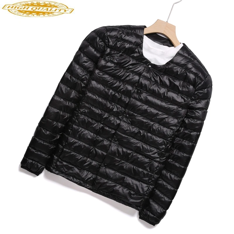 

AYUSNUE Ultra Thin Down Jacket Men Autumn Winter Duck Down Coat for Men Plus Size Korean Doudoune Homme 2020 K-8911 KJ3835