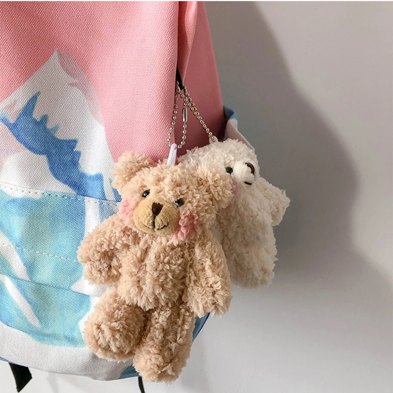 Трендовая модная милая плюшевая кукла медведь брелок животное кролик Очаровательная подвеска для сумок игрушка автомобиль брелок ювелирные изделия Вечерние