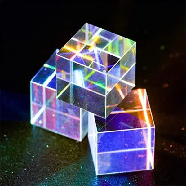 Rgb дисперсия Оптическое стекло призма подарок светильник Prisma a Sei Facce Luminoso Combinare