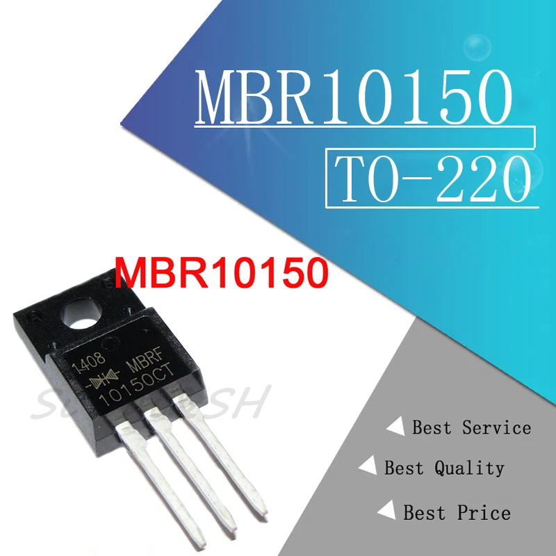 5 قطعة MBR10150 MBR10150FCT MBR10150CT SB10150 STPS10H150CF إلى 220|cf ...