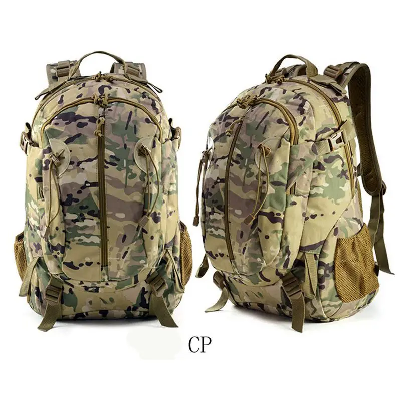 Mochila táctica mochila táctica 45L 1000D nailon al aire libre senderismo  camping pesca para hombres caza Molle bolsa militar (color: 45L bronceado)