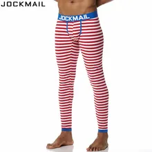 JOCKMAIL, Брендовые мужские кальсоны, хлопковые леггинсы с принтом, термобелье, cueca, гей, мужское термо нижнее белье, кальсоны, трусы