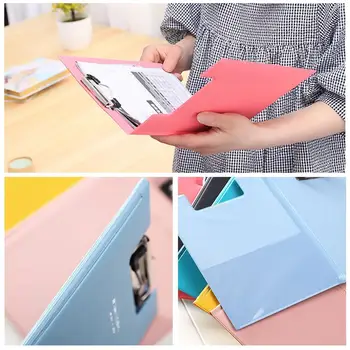 

A5 Waterproof Clipboard Writing Pad File Folder Document Holder 6 Office Stationery School Colors Supply Y8E0