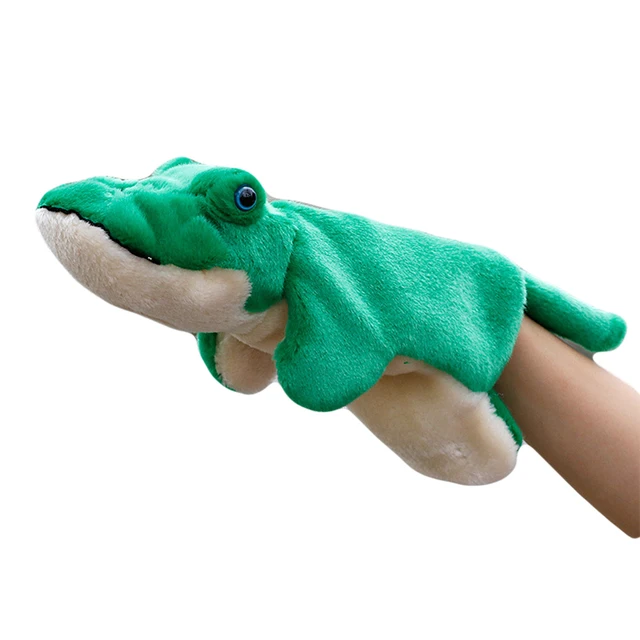 Cute Crocodile Plush Stuffed Doll Long Sleeve Hand Puppet Storytelling Kids Toy Great for encourag imaginative play puppet show 5