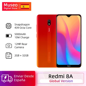 

Global Version Xiaomi Redmi 8A 8 A 2GB 32GB 6.22" Snapdargon 439 Octa core Mobile Phone 5000mAh 12MP Camera Smartphone