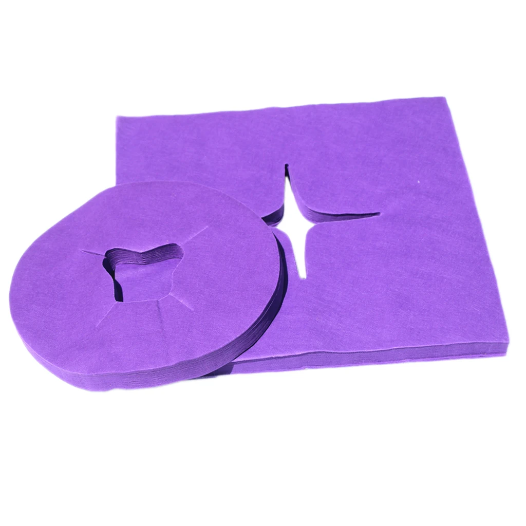 200pcs Disposable Face Cradle Covers for Massage Table - Extra Soft & Sterile Headrest Pillow Covers for Beauty Salon SPA