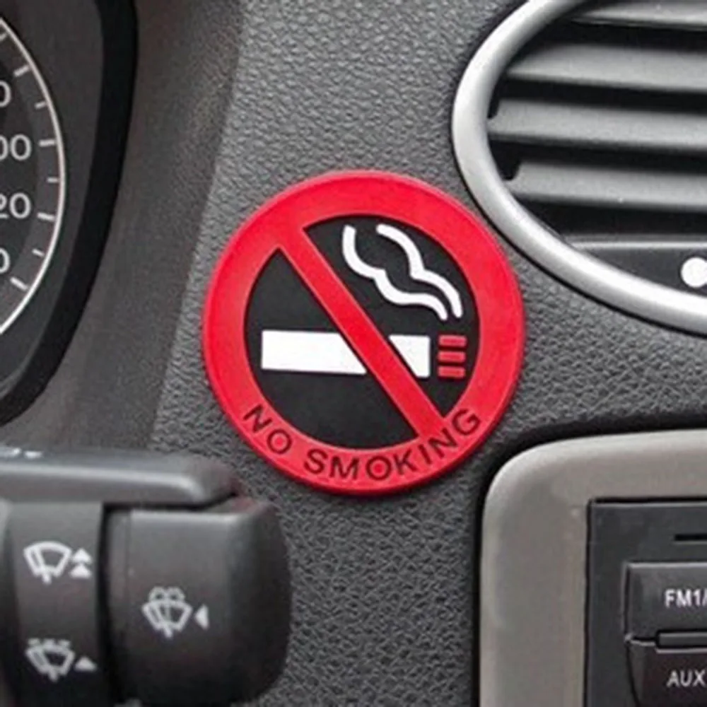 Universal Warning No Smoking Logo Car Stickers for Benz W211 W221 W220 W163 W164 W203 W204 A B C E S SLK GLK CLS GLC Class | Автомобили и