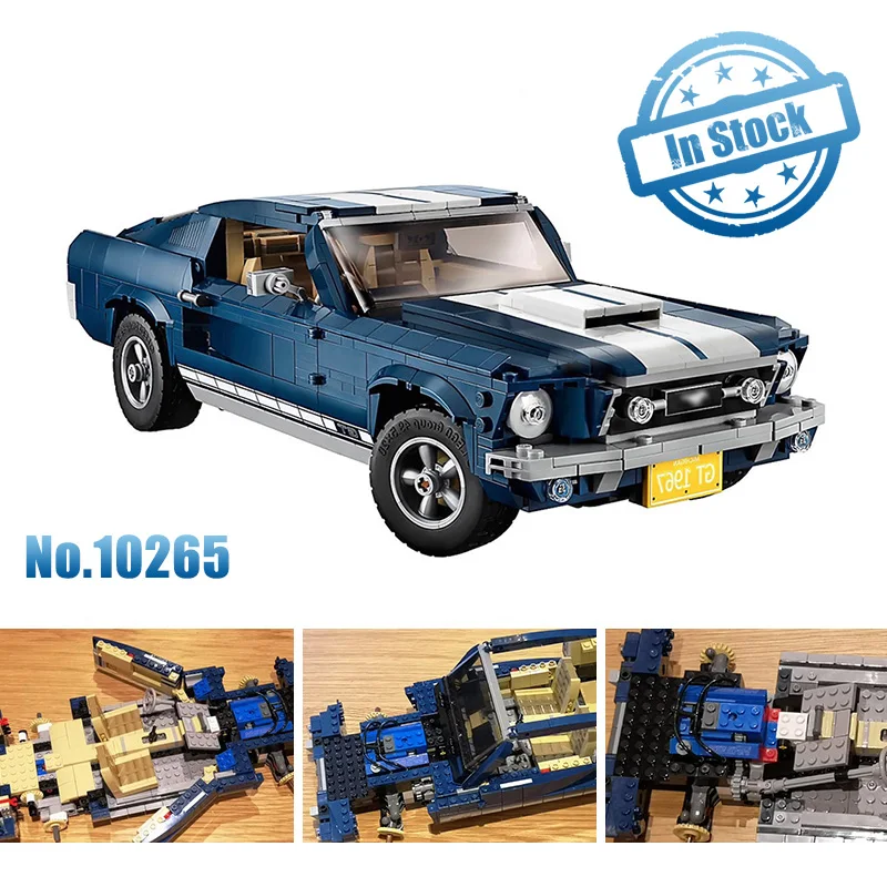 

Forded Mustanged Creator Expert Technic Compatible Lepining 10265 Set Building Blocks Bricks Assembled DIY Toys Birthday Gifts
