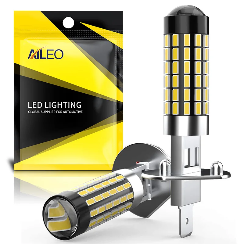 

AILEO H1 светодиодный Противотуманные фары Дневные Фары Светильник лампы 3014 78SMD объектив супер яркий Цвет 6000K белый 1200 люмен дневные ходовые огни дневного света фар дальнего света авто светильник