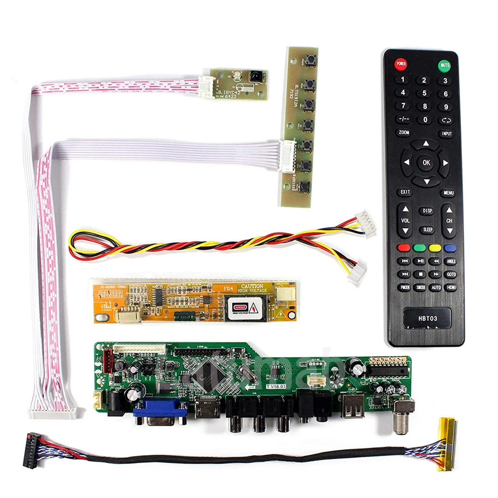 A1 Kit for LP156WH1 TL TV+HDMI+VGA+USB LCD LED screen Controller Driver Board
