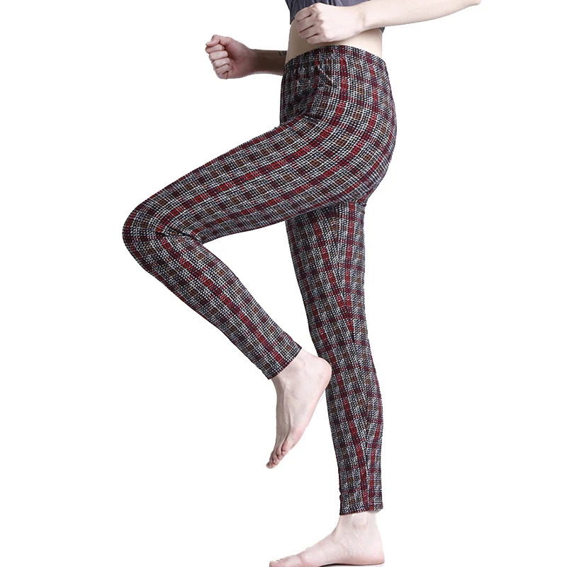 

CHSDCSI Grid Printed Push Up Pants New Arrival Women Sexy Leggings Slim Designed Vintage Red Plaid Leggins Drop Shipping Trouser
