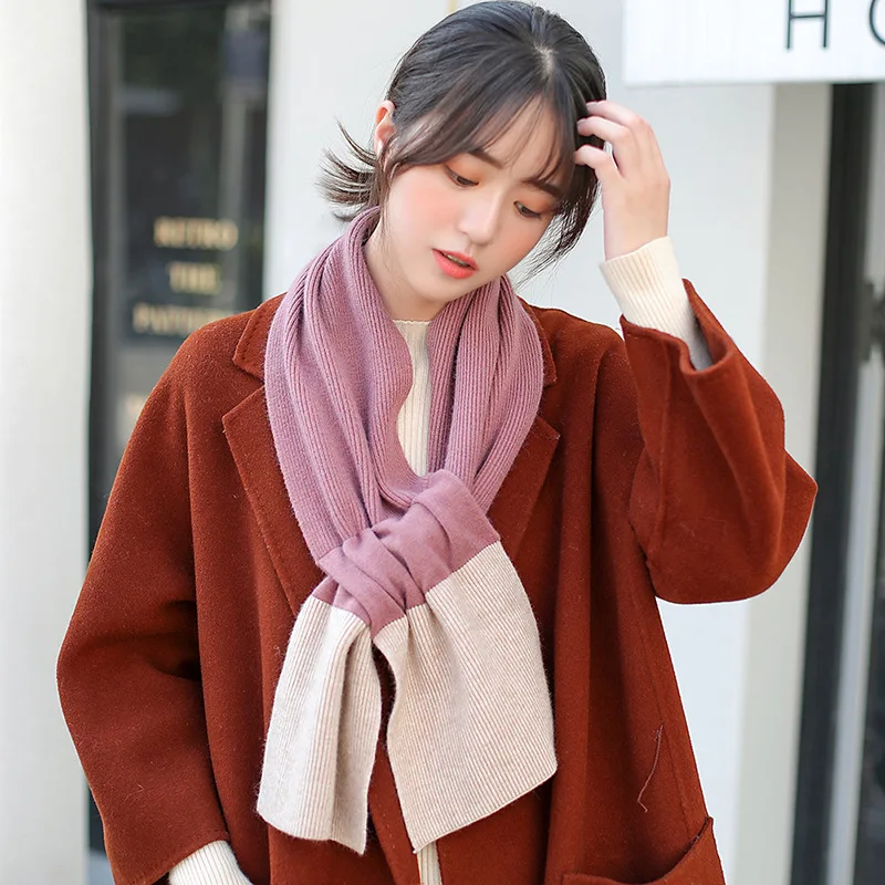 

Designer knitted Cashmere Scarf Women 2019 Winter Scarves High Quality Shawls and Wraps Thick Warm Pashmina Lady Blanket stole