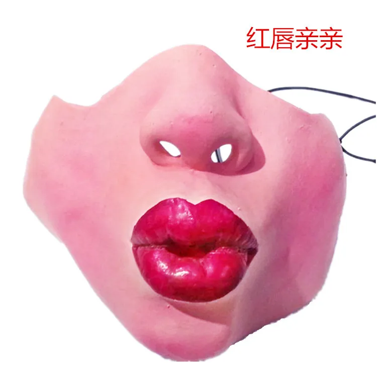 

Halloween Latex Half Face Mask Funny Scary Mask for Performance Makeup Ball Men And Women Mask Dog