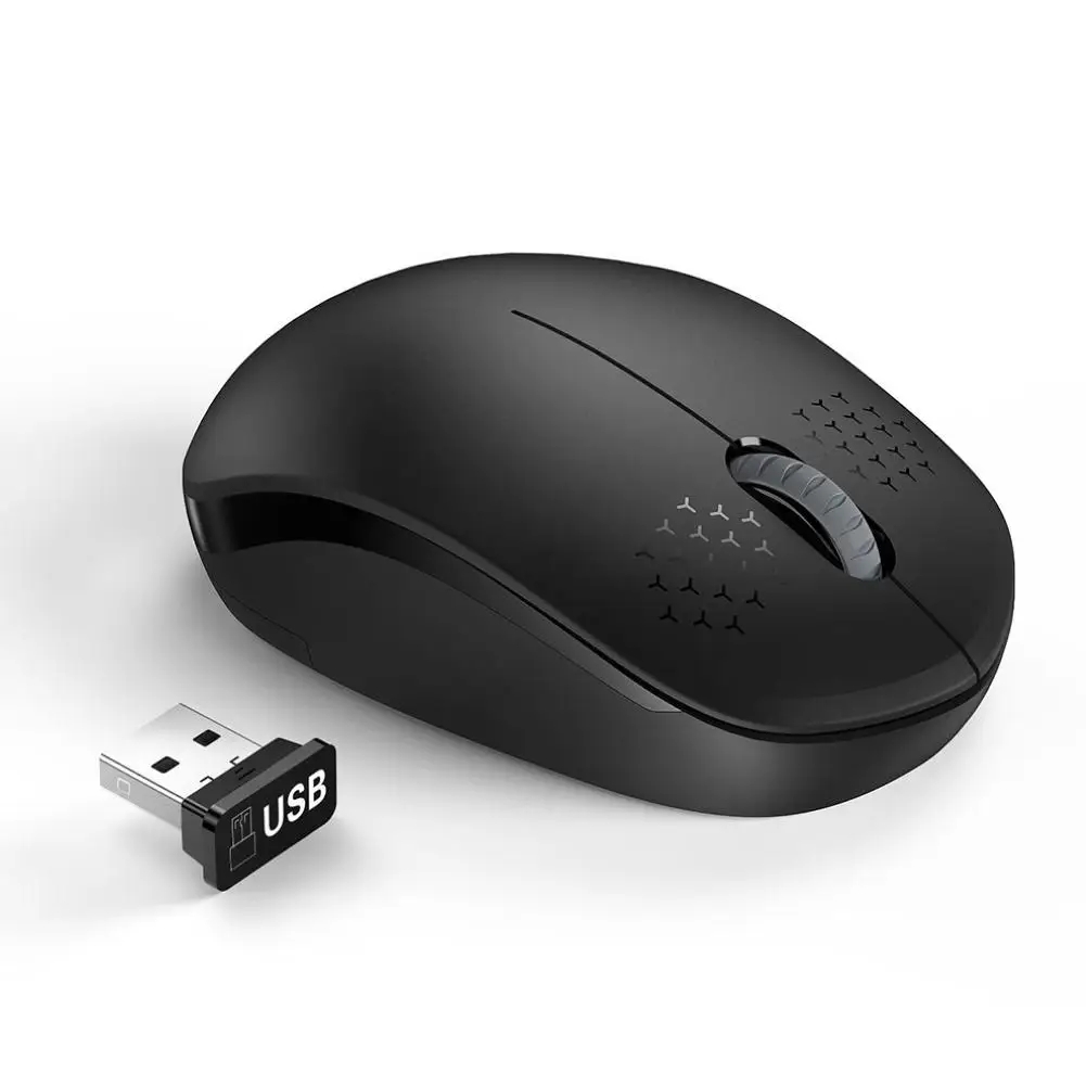 i210 Mute 2.4G Wireless Mouse 2 keys 1600 DPI Portable Ergonomic Women MINI Mouse for Desktop Computer Laptops