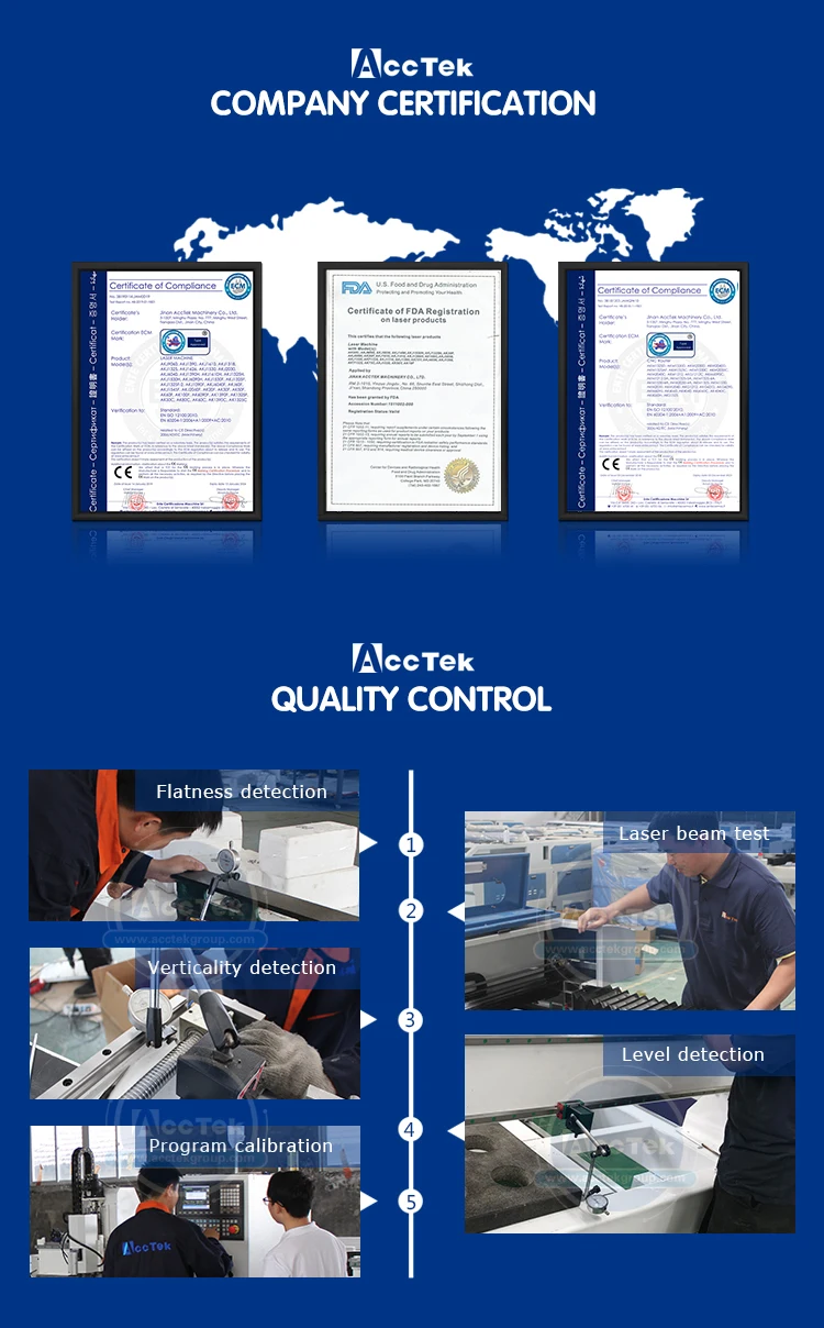 AKJ1530 CO2 лазерное оборудование ЧПУ AccTek лазерная гравировка машины