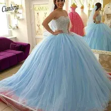 Роскошное милое бальное платье принцессы без рукавов бальные платья кружево с аппликацией из жемчуга сладкое 16 платье Vestidos de 15 anos