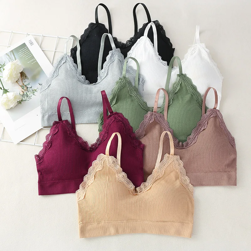 

Training bra kids girls Soft Touch Cotton Lace underwear sports kids vest bra for teens child student teenage bras