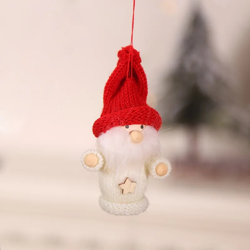 Knitted Doll Christmas navidad Tree Decorations Boy/Girl/Old Man Hanging Pendant Holiday Indoor Party Favor Decor