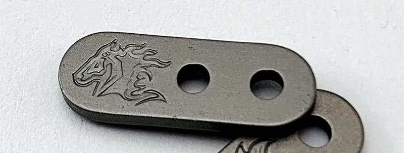 silver horse head XM18/XM24 наполнитель вкладка задняя зажим наполнитель кронштейн титановый сплав XM-18 нож Задний зажим - Цвет: silver horse head
