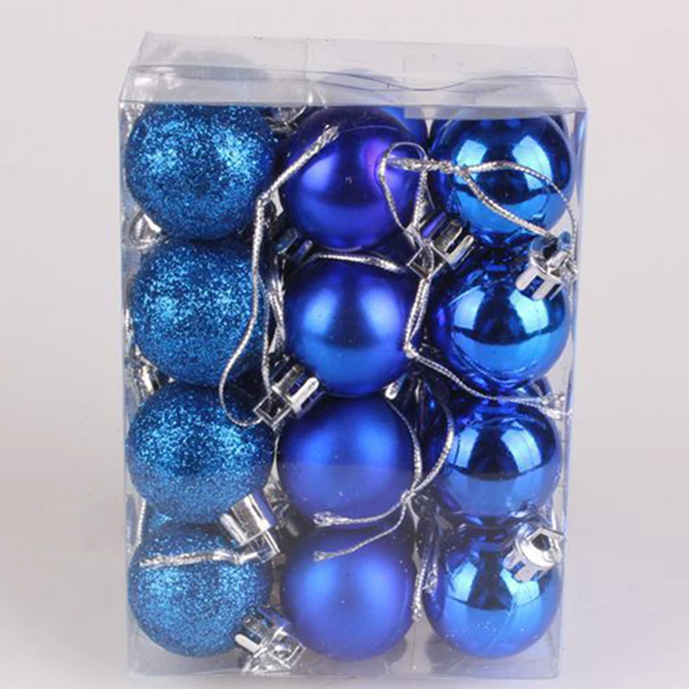 24pcs Christmas Ball Ornaments Tree Decorations Xmas New Year Christmas Tree Ornaments for Holiday Wedding Party Decoration