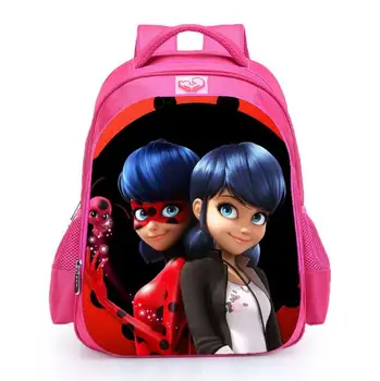 

fashion printed schoolbag girl elementary school children comfortable wear-resistant cartoon lightening pink backpack