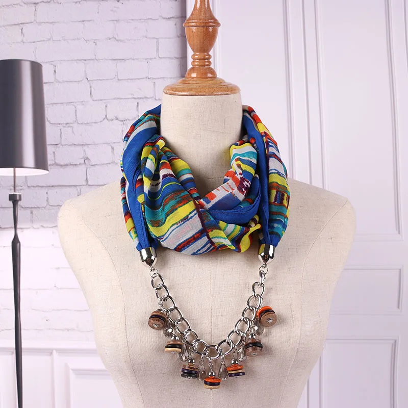 

Punk piston type rainbow coconut shell hanging item scarf female autumn and winter women street photos pendant scarf