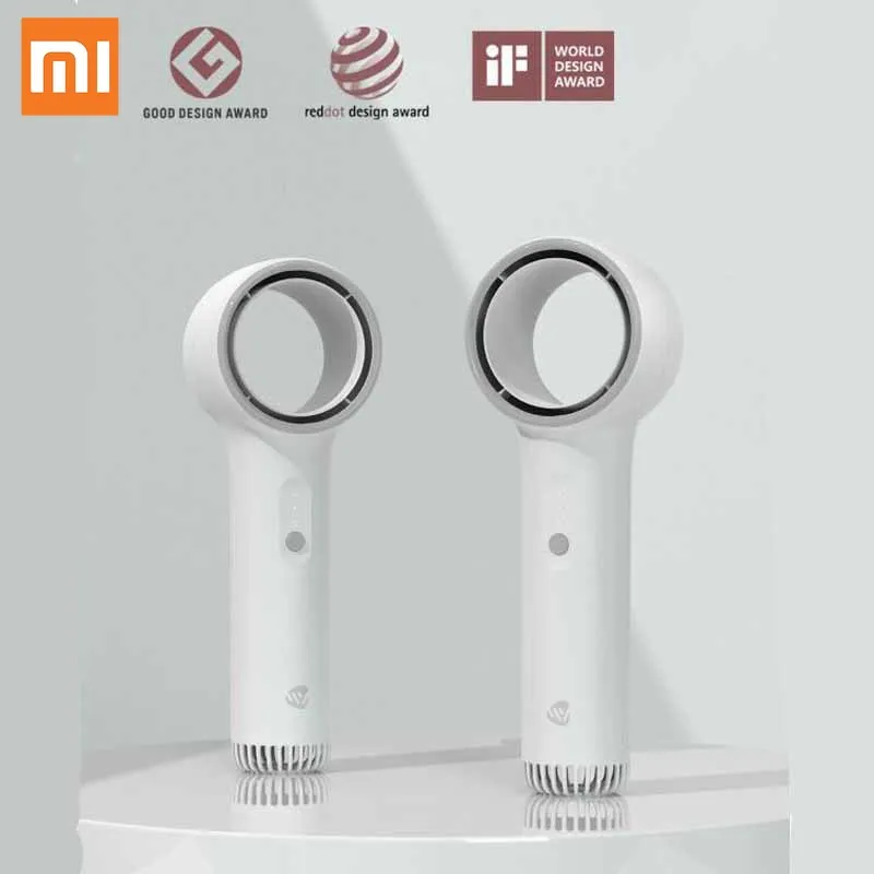 Ручной вентилятор Xiaomi Weiyuan без пузырьков безопасный сильный ветер низкий уровень