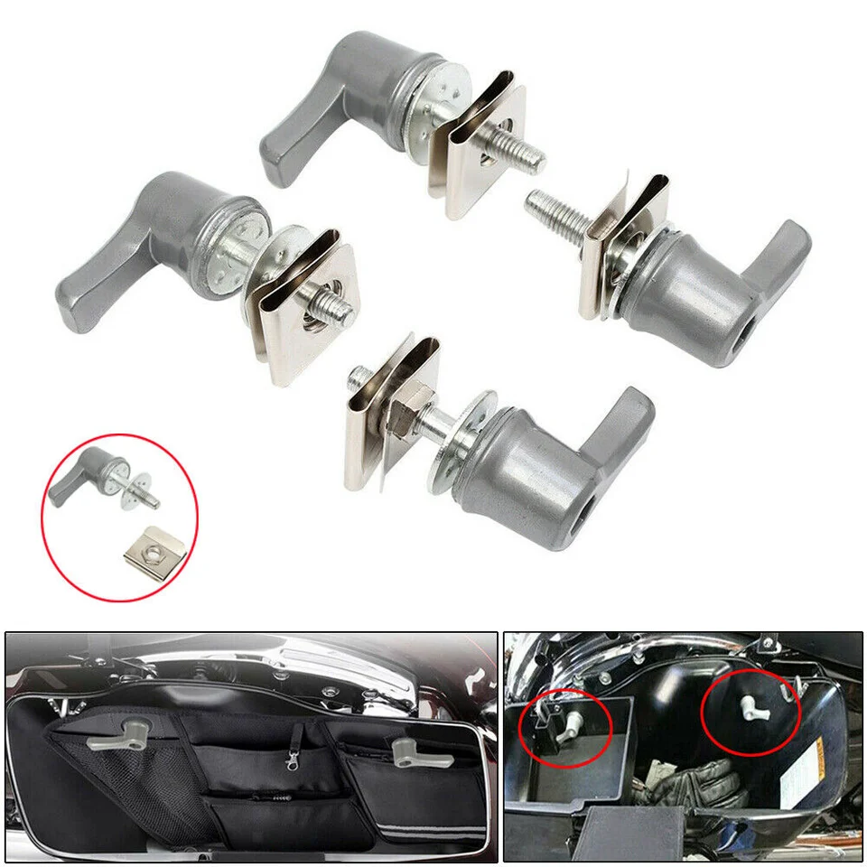 Lot De 4 Boulons Dissuasif Antivol Pour Sacoche De Selle Harley FLHT