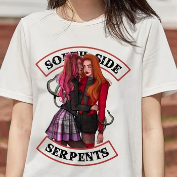 

Summer Riverdale Graphic South Side Serpents Top Aesthetic Tees Oversized T Shirt Women Gotico Clothes Vintage Riverdale Tshirt