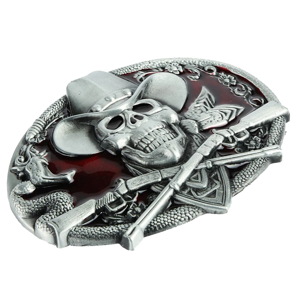 Skull Skeleton Belt Buckle Ghost Mens Jewelry Hip Hop Motorcycle Belt Buckle