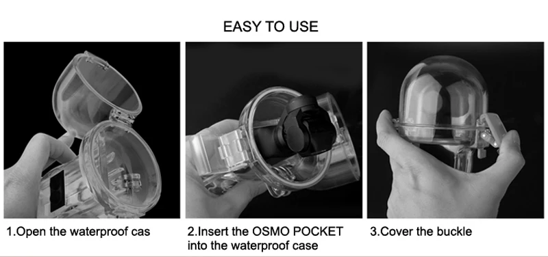DJI Osmo Карманный водонепроницаемый чехол Защитный чехол для дайвинга глубина в 60 м для карманный компьютер Osmo камера защита аксессуары