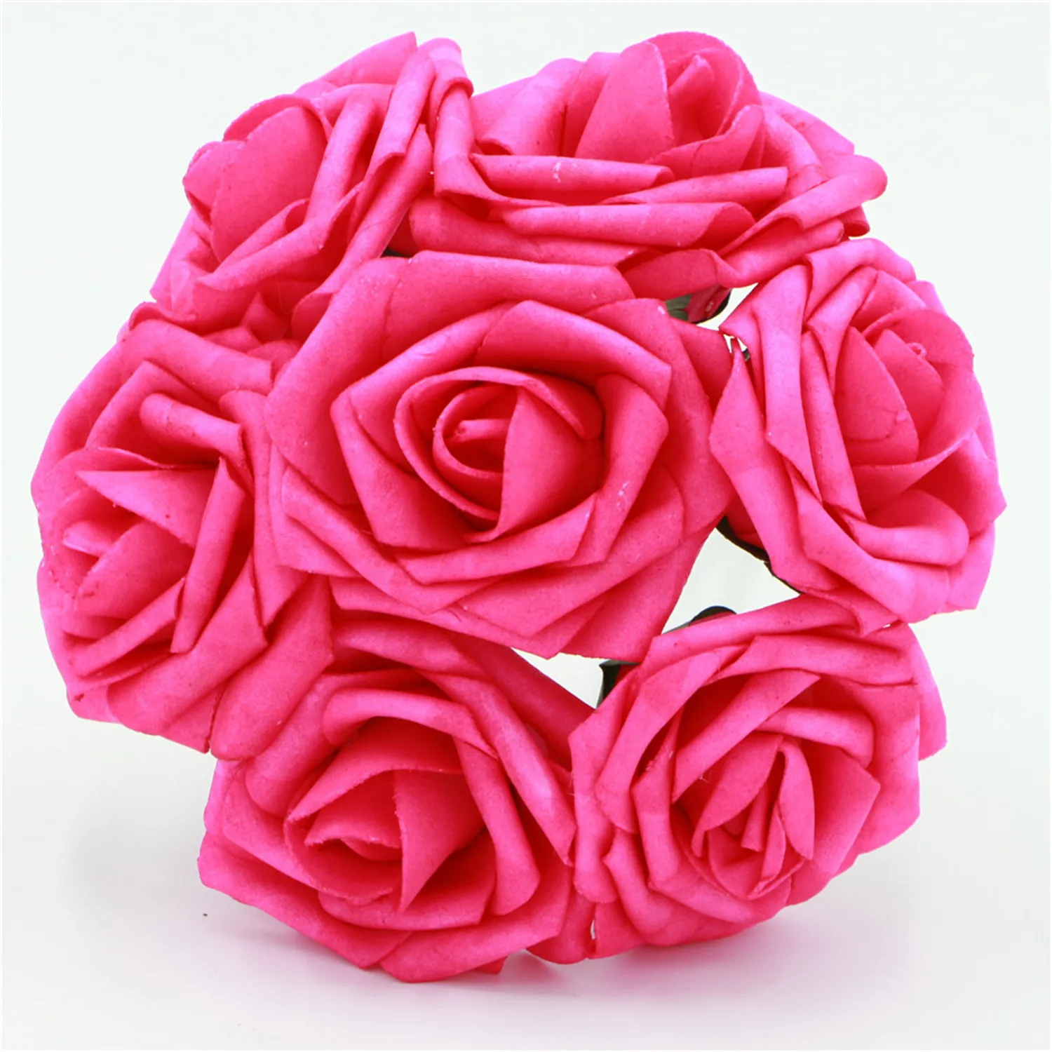 Ярко-розовый букет, искусственные цветы, фуксия, Роза для свадьбы, цветочная композиция, свадебные цветы, свадебная АРКА LNRS002