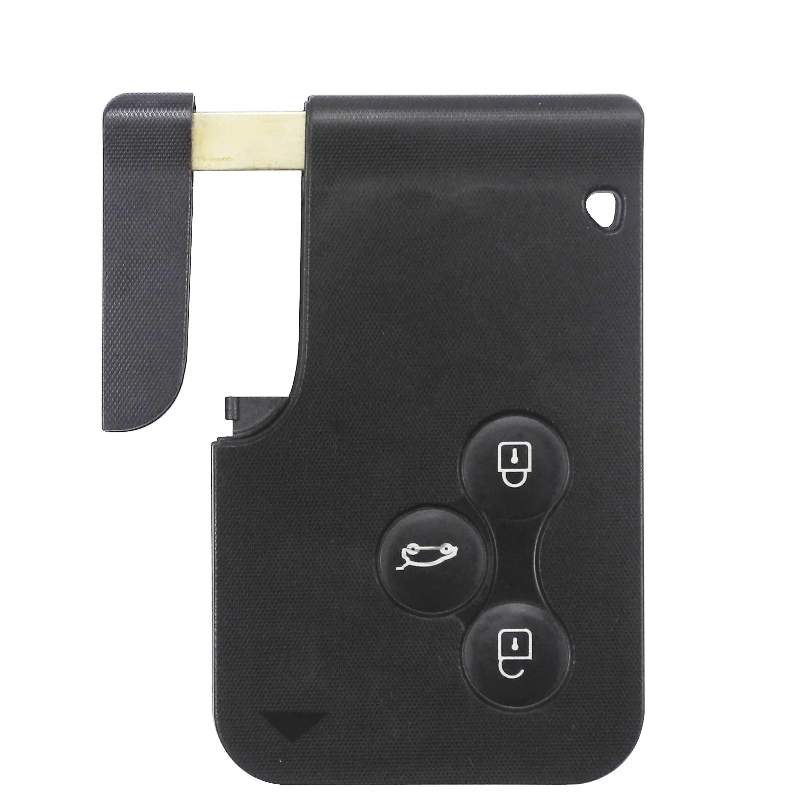 Jingyuqin 10x3/4 кнопки смарт-карты для Renault Clio Megane Scenic Смарт карты чехол черного цвета, автомобильные аксессуары, брелок в виде ракушки с ключиком - Количество кнопок: 3 Кнопки