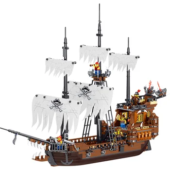 

Pirates Ship Set Compatible lepinblock Pirates Ship Caribbean Pirate Model Building Blocks Boy Birthday Gift Kids Toys Children